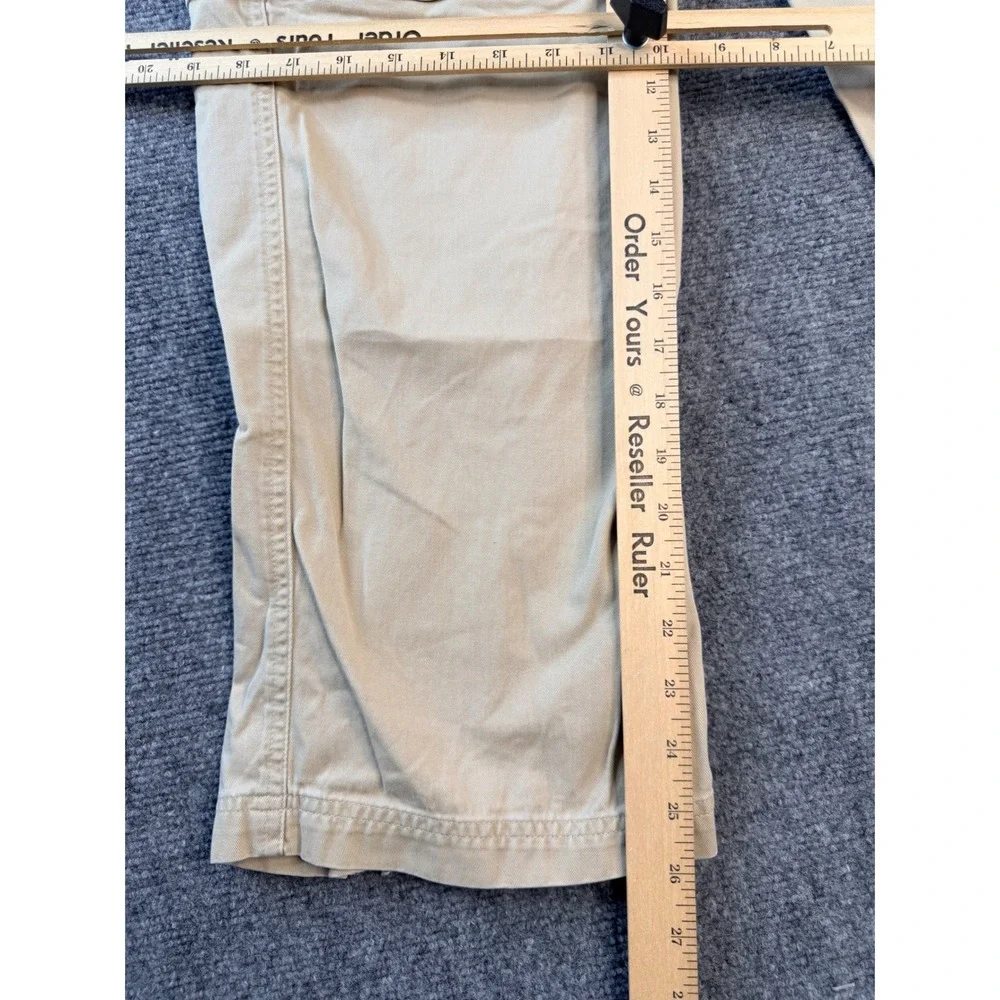Polo Sport Ralph Lauren Khaki Cargo Pants 14 Tan Cotton Zip Off Convertible Vtg